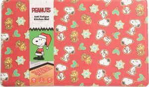 Anti-Fatigue PVC Floor Mat (18"x30") CHRISTMAS,SNOOPY PEANUTS DOG & WOODSTOCK,BB